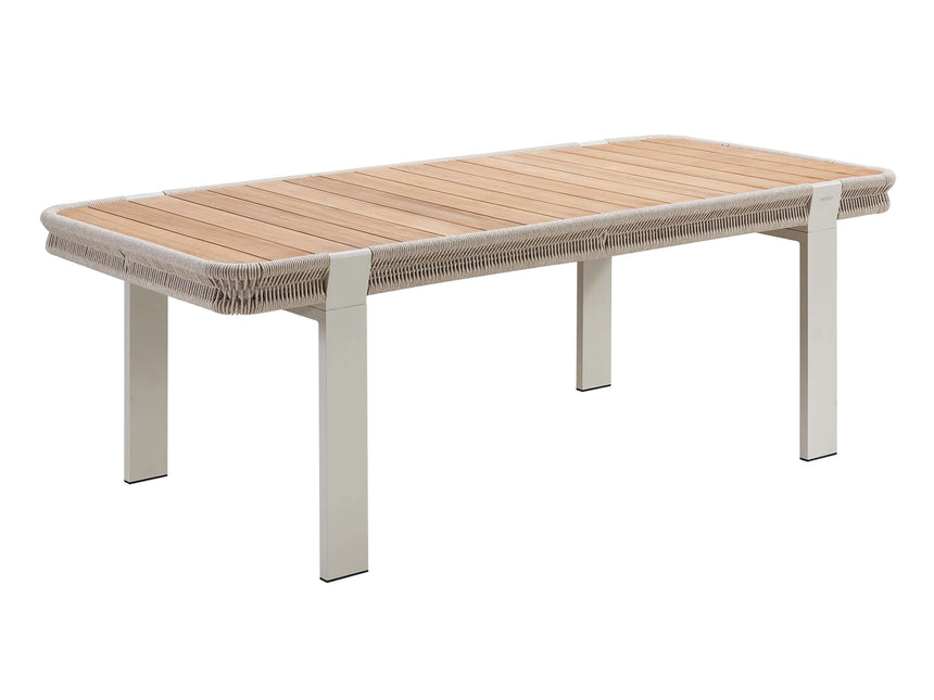 Conjunto de comedor de jardín Higold Borromeo de 6 plazas en color topo