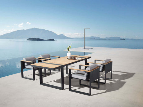 Conjunto de comedor de jardín Higold Cambusa de 6 plazas