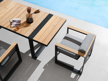 Conjunto de comedor de jardín Higold Cambusa de 6 plazas