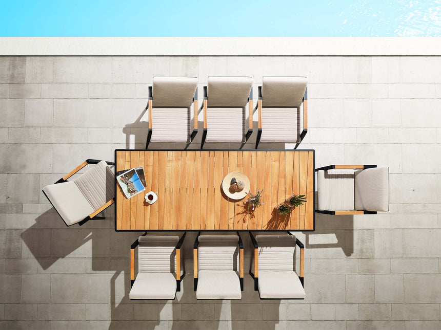 Higold Emoti – Juego de comedor de jardín de 8 plazas