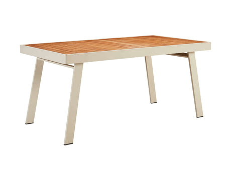 Higold Nofi - Conjunto de comedor de jardín de 6 plazas en beige