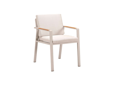 Higold Nofi - Conjunto de comedor de jardín de 6 plazas en beige