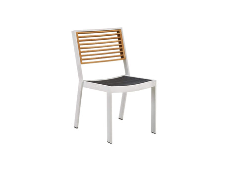 Conjunto de comedor de jardín Higold York de 4 plazas, blanco