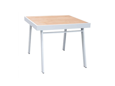 Conjunto de comedor de jardín Higold York de 4 plazas, blanco