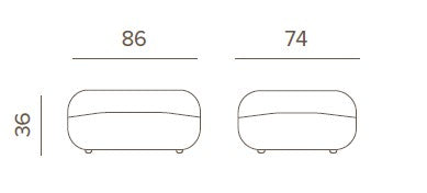 Grattoni Cosy modular – conjunto de patio exterior