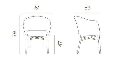 Grattoni Lecce II. kültéri szék