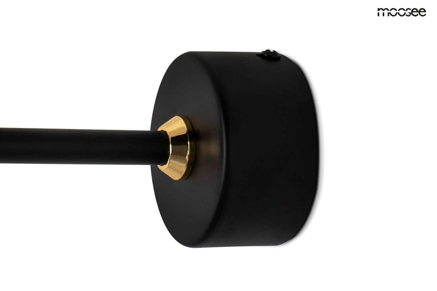 Lámpara de pared de pájaro dorada