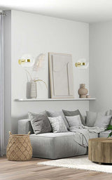 Lámpara de pared Capri Wall 1 dorada