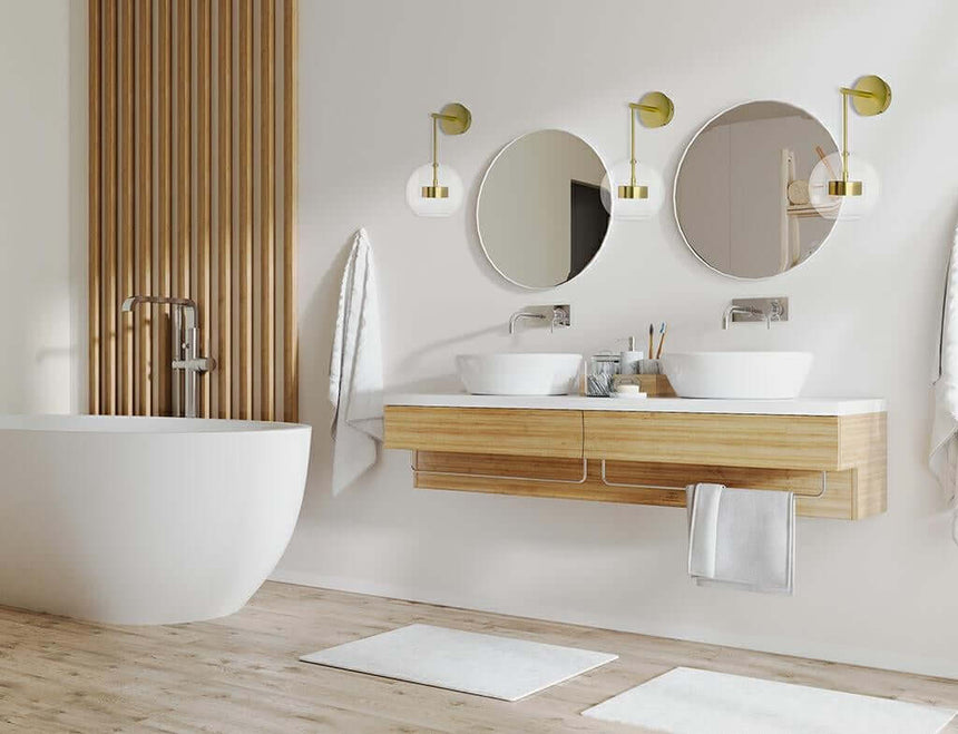 Lámpara de pared dorada Capri Wall