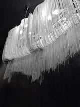 Lámpara colgante Atlanta Long – aluminio, acero