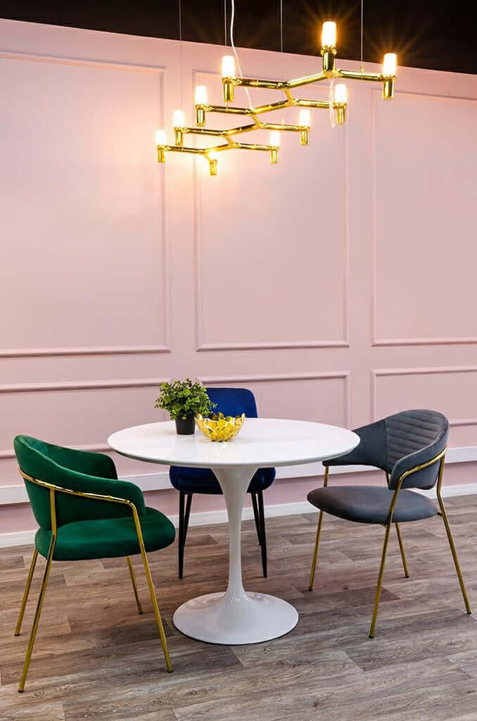 Lámpara colgante Atomic Long dorada