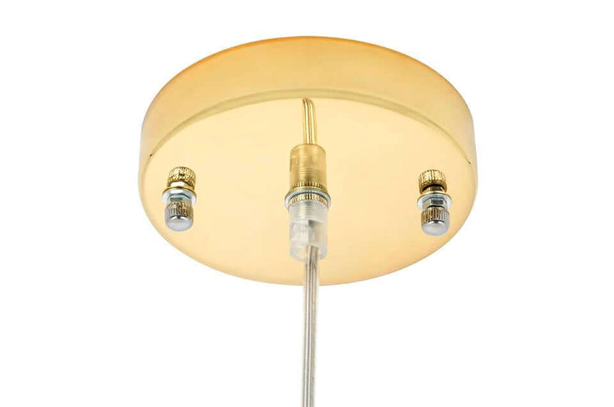 Lámpara colgante atómica dorada