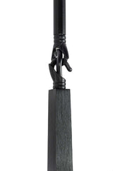 Lámpara colgante Candelabru 6 negra – aluminio, cristal