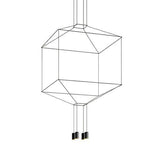 Flusso 4 fekete függesztett lámpa