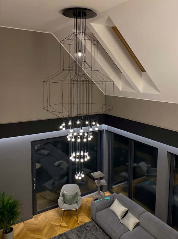 Flusso 43 Grande függőlámpa fekete