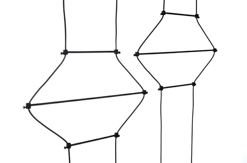 Flusso Line 4 fekete függesztett lámpa
