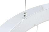 Lámpara colgante Ring 100 plateada – LED, acero pulido