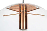 Sandra 20 függőlámpa réz – üveg, fém