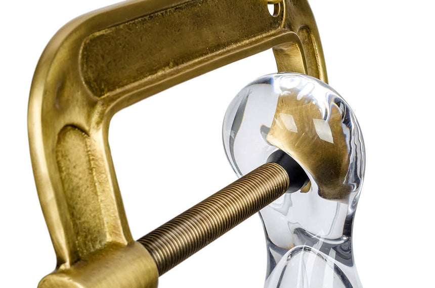 Vice függőlámpa sárgaréz – fém, üveg