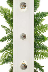 Lámpara colgante floral Semira 180 – industrial, blanca