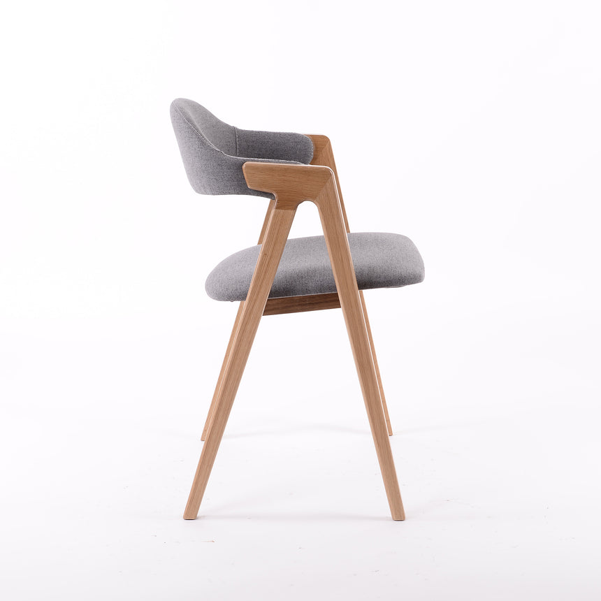 Silla de comedor Logan (tapizado/tinte opcional) 