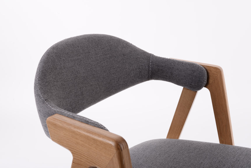 Silla de comedor Logan (tapizado/tinte opcional) 