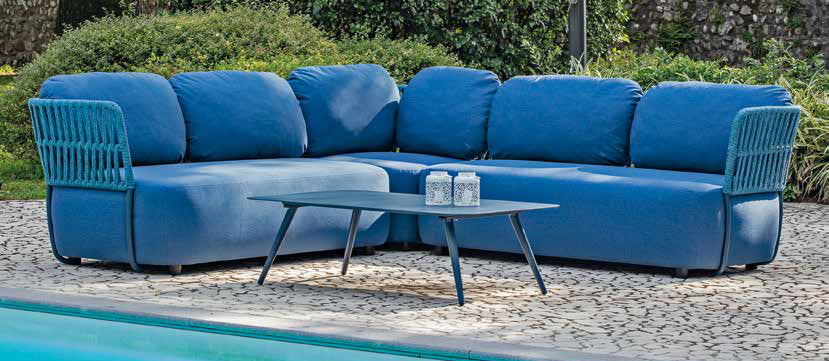 Conjunto de jardín modular Grattoni Soft 4 plazas