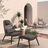 Sillón de exterior Grattoni Como beige, antracita