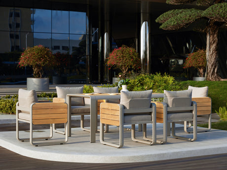 Conjunto de comedor de jardín Higold Nottingham de 6 plazas
