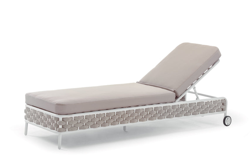 Grattoni Panama napozóágy, fehér/bézs