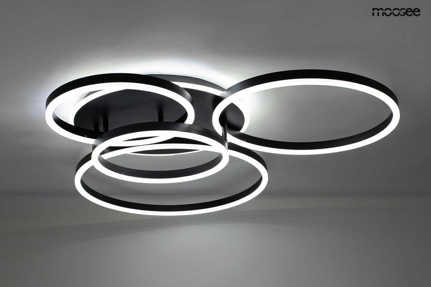 Rings 5 mennyezeti lámpa fekete