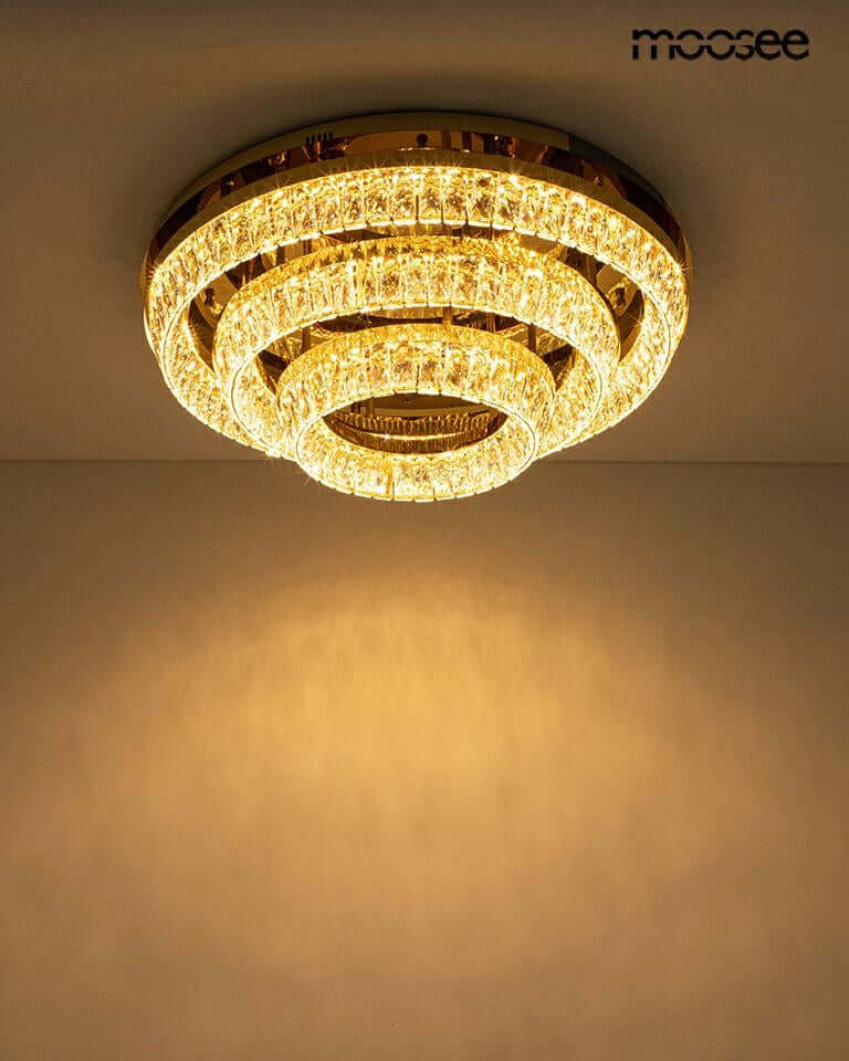 Lámpara de techo Savoy 3 dorada