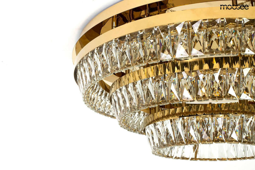 Lámpara de techo Savoy 3 dorada