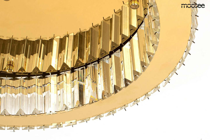 Lámpara de techo Borra dorada