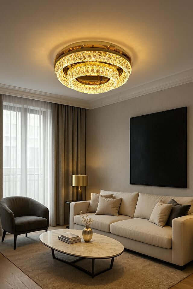 Lámpara de techo Savoy 2 dorada