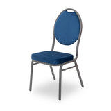 Silla de banquete Herman - azul, terciopelo 