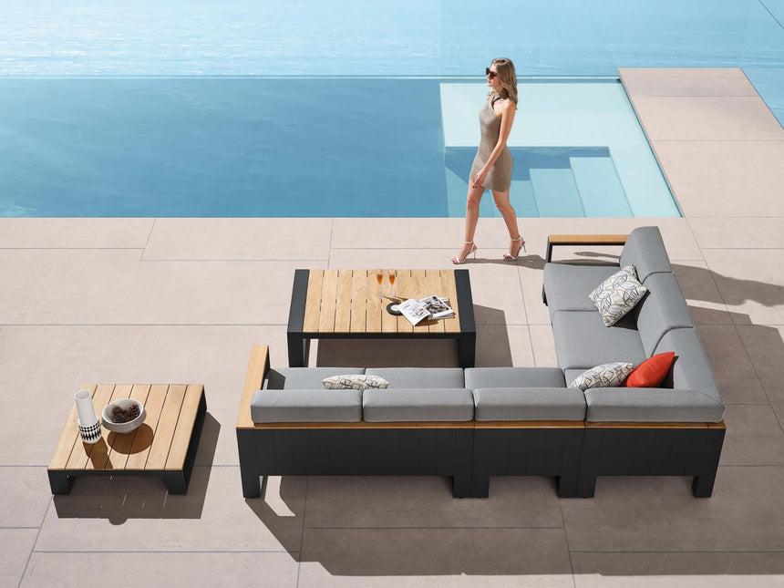 Conjunto de muebles de jardín esquineros Higold Cambusa de 5 plazas