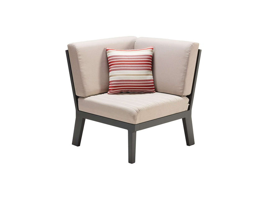 Higold Emoti - Conjunto de sofá esquinero de 5 plazas en negro