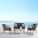 Conjunto de sofás de jardín de 4 plazas Higold Maple