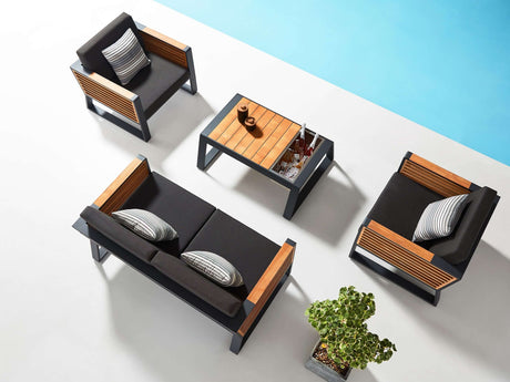 Conjunto de sofás de jardín de 4 plazas Higold New York