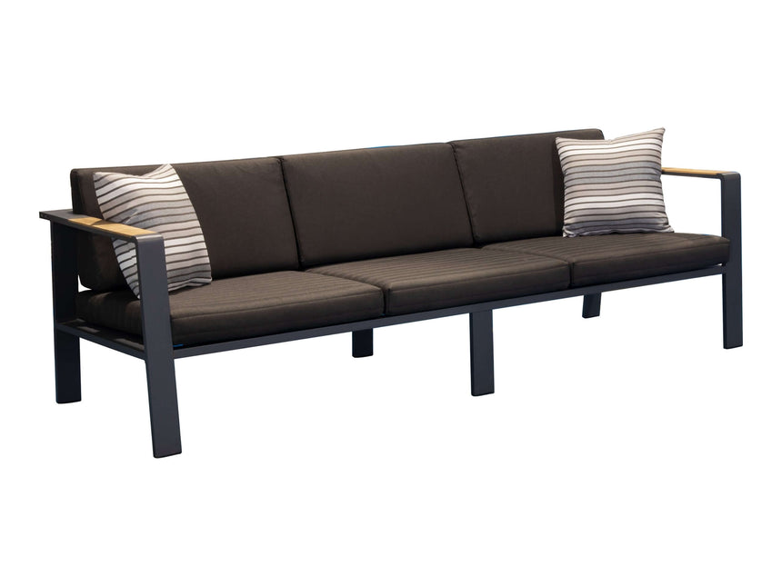 Higold Nofi - Sofá de jardín de 5 plazas, negro