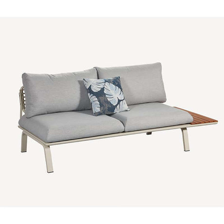 Conjunto de sofá esquinero de jardín de 5 plazas Higold Punto, beige