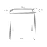 ENFIBER 76x76 cm-es kültéri asztal váz