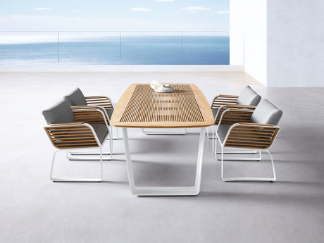 Juego de comedor de jardín de 6 plazas Higold Wing