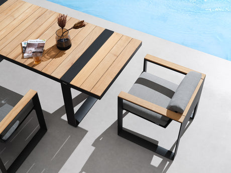 Conjunto de comedor de jardín Higold Cambusa de 8 plazas
