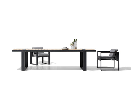 Conjunto de comedor de jardín Higold Cambusa de 8 plazas