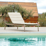 Tumbona Grattoni Atol, gris topo