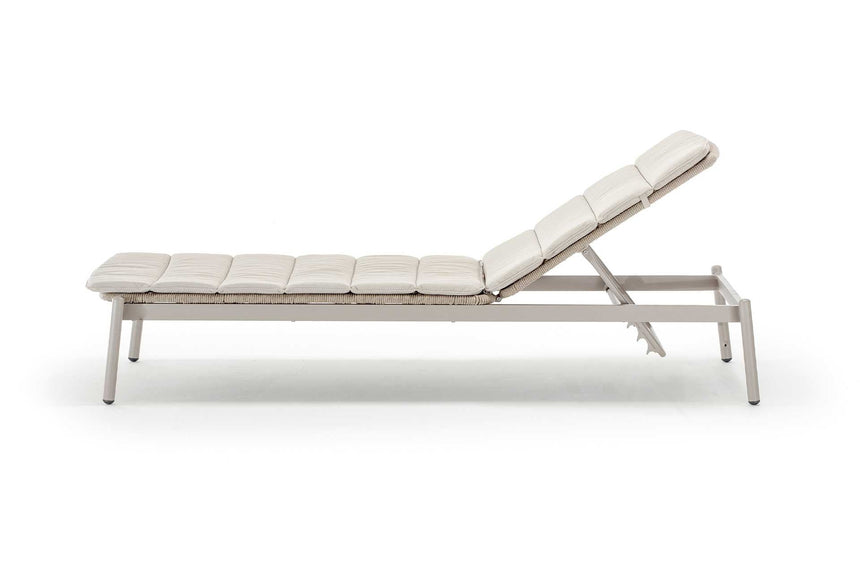 Tumbona Grattoni Atol, gris topo