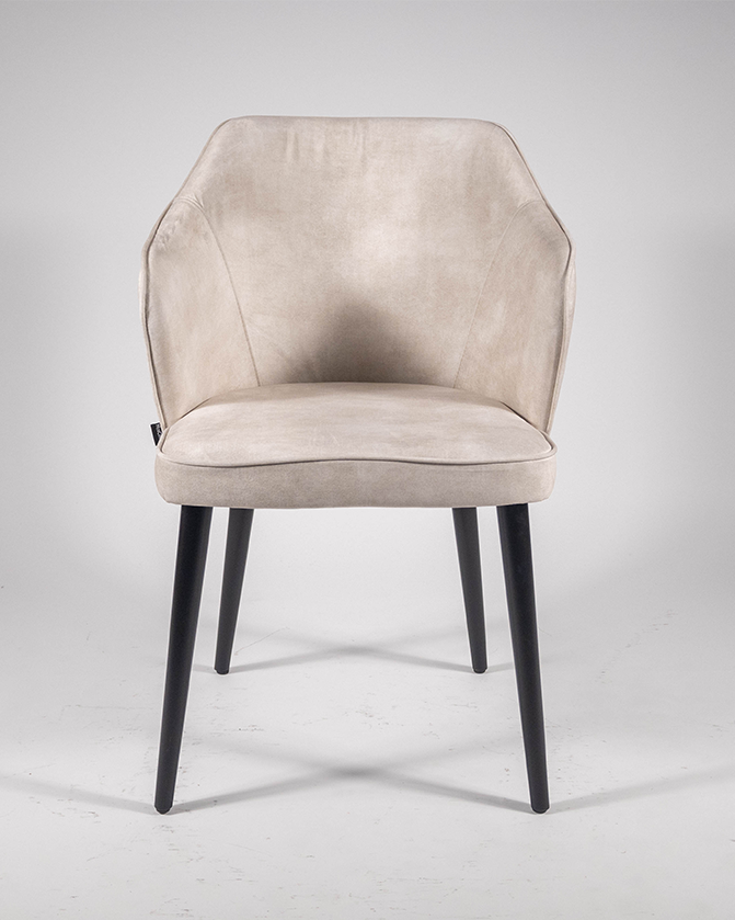 Silla de comedor OL Andor resistente en color perla