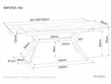 Mesa de comedor Imperia 160 I.